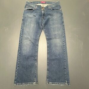 Levi's 504 Tilted Jeans Women's 13 Juniors Blue Denim Low Rise Slim Fit Casual